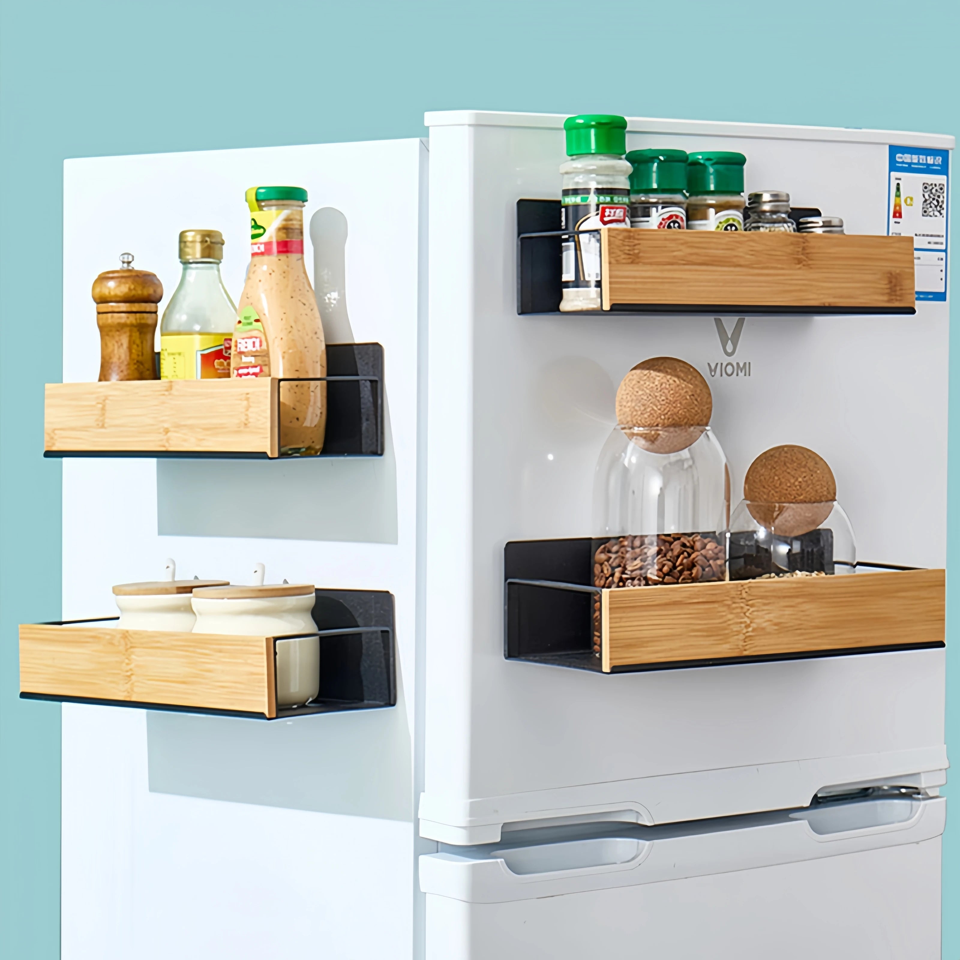Magnetic Fridge Shelf Spice Storage