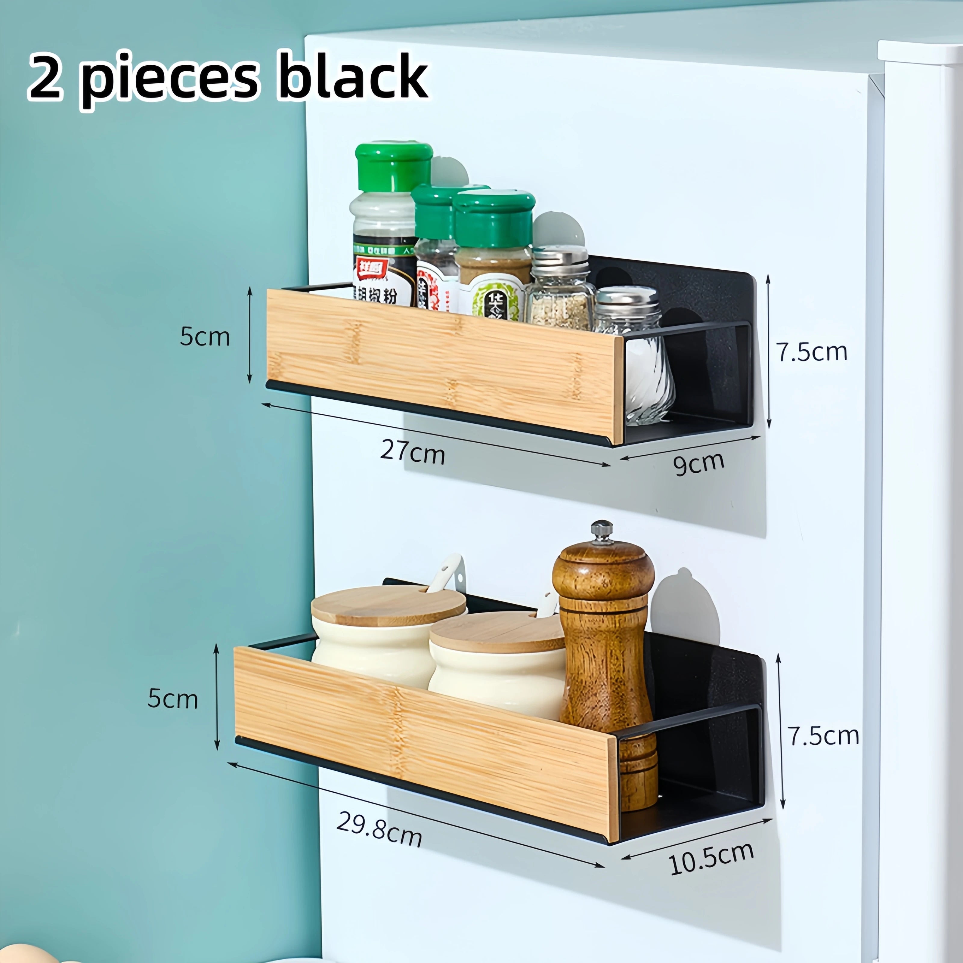 Magnetic Fridge Shelf Spice Storage