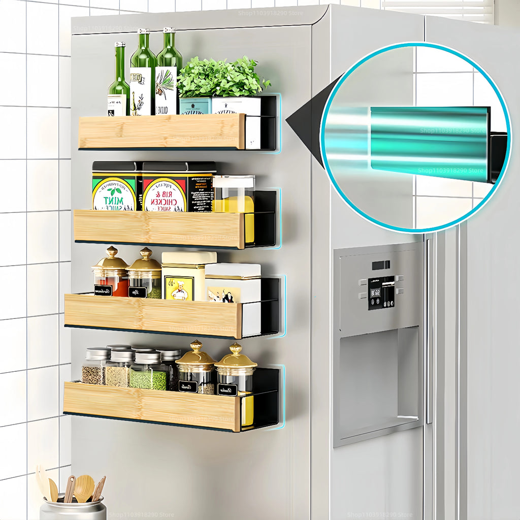 Magnetic Fridge Shelf Spice Storage