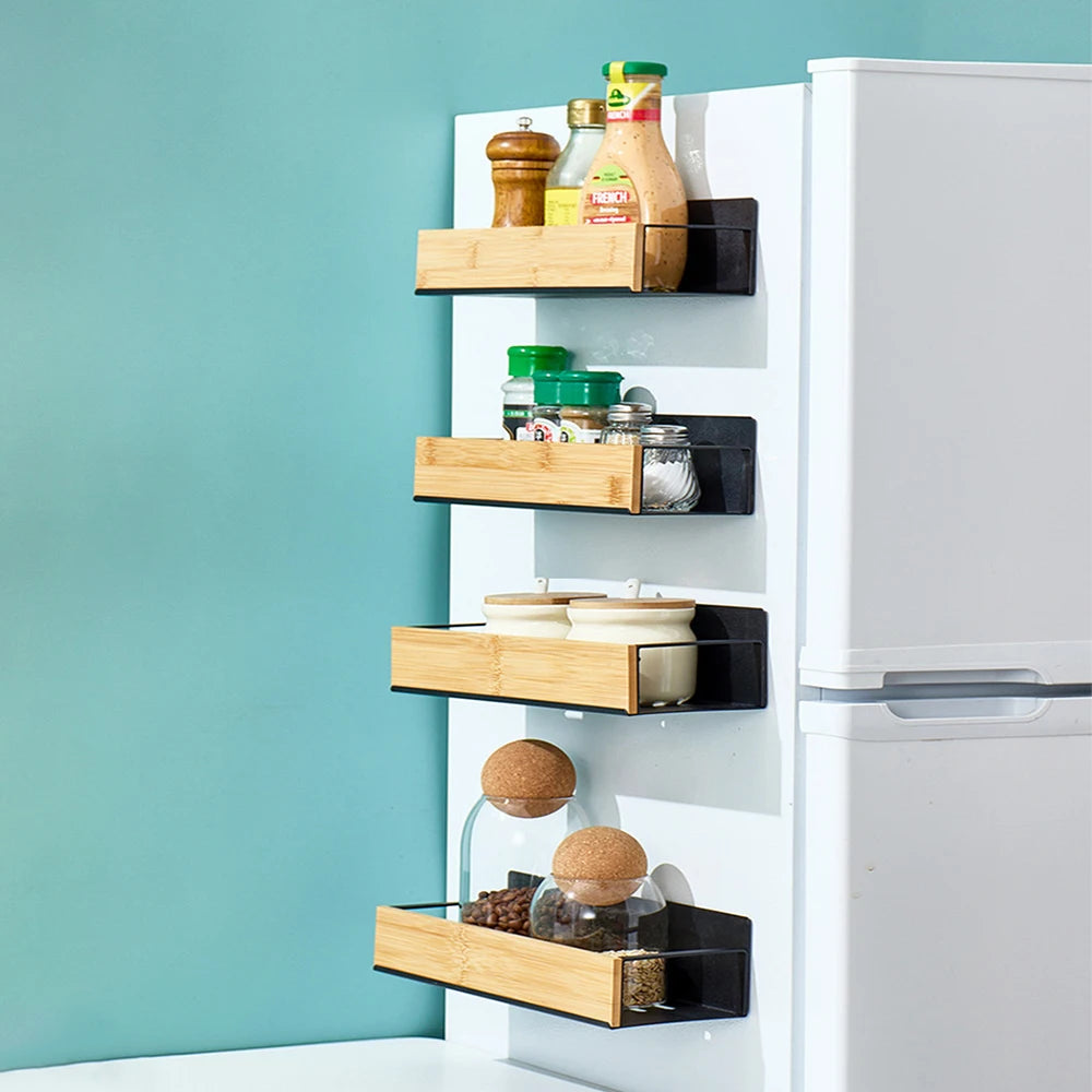 Magnetic Fridge Shelf Spice Storage