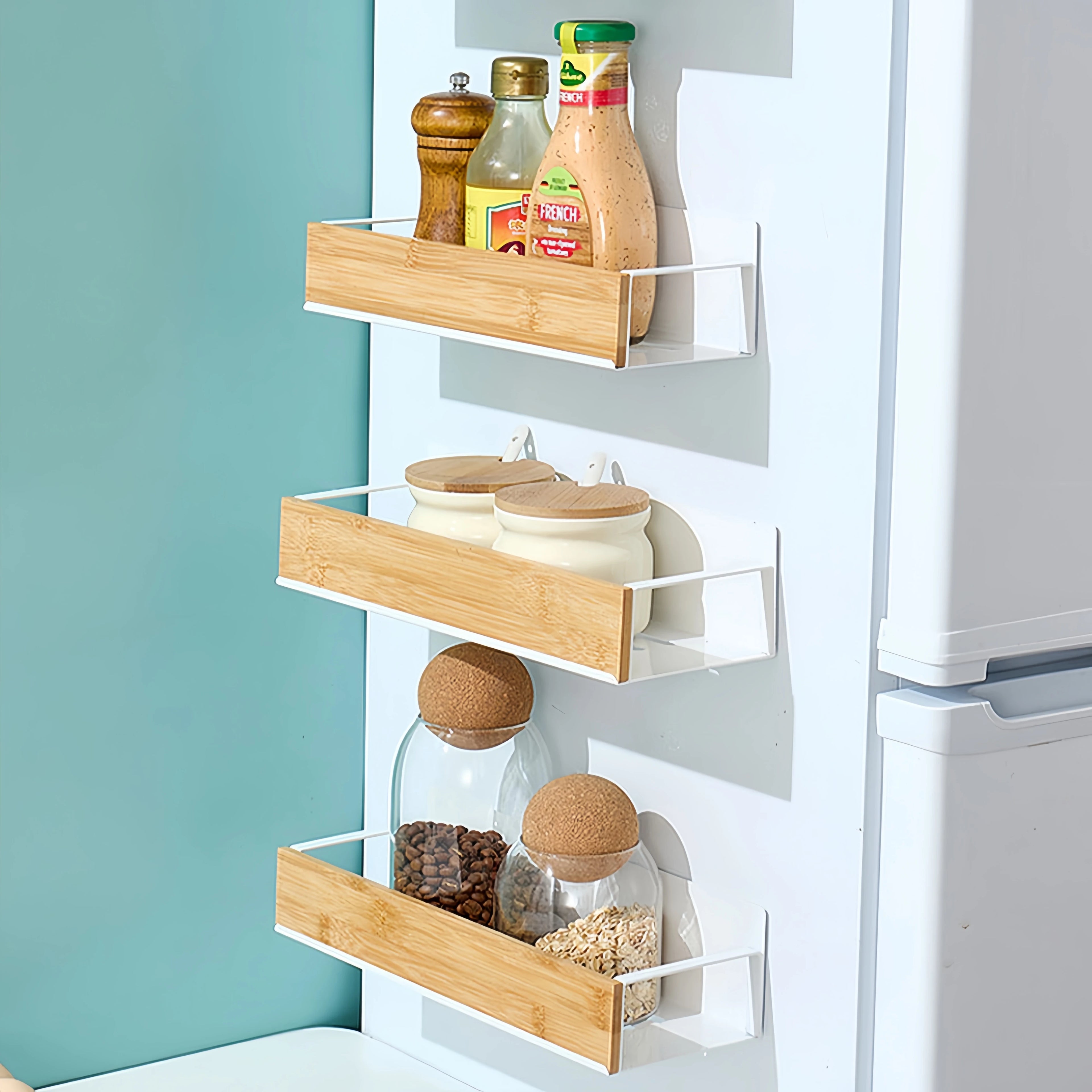 Magnetic Fridge Shelf Spice Storage